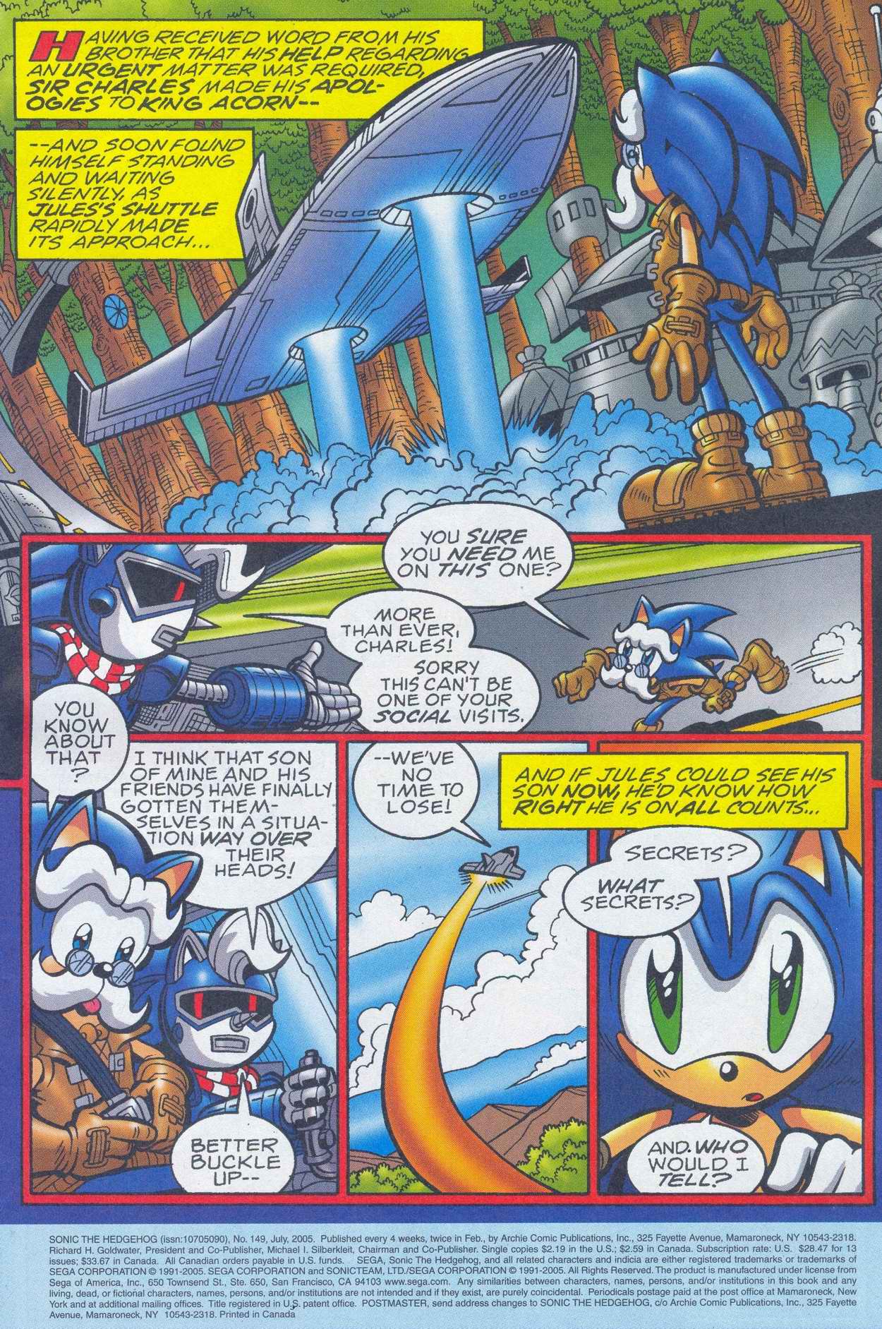 Sonic - Archie Adventure Series July 2005 Page 1